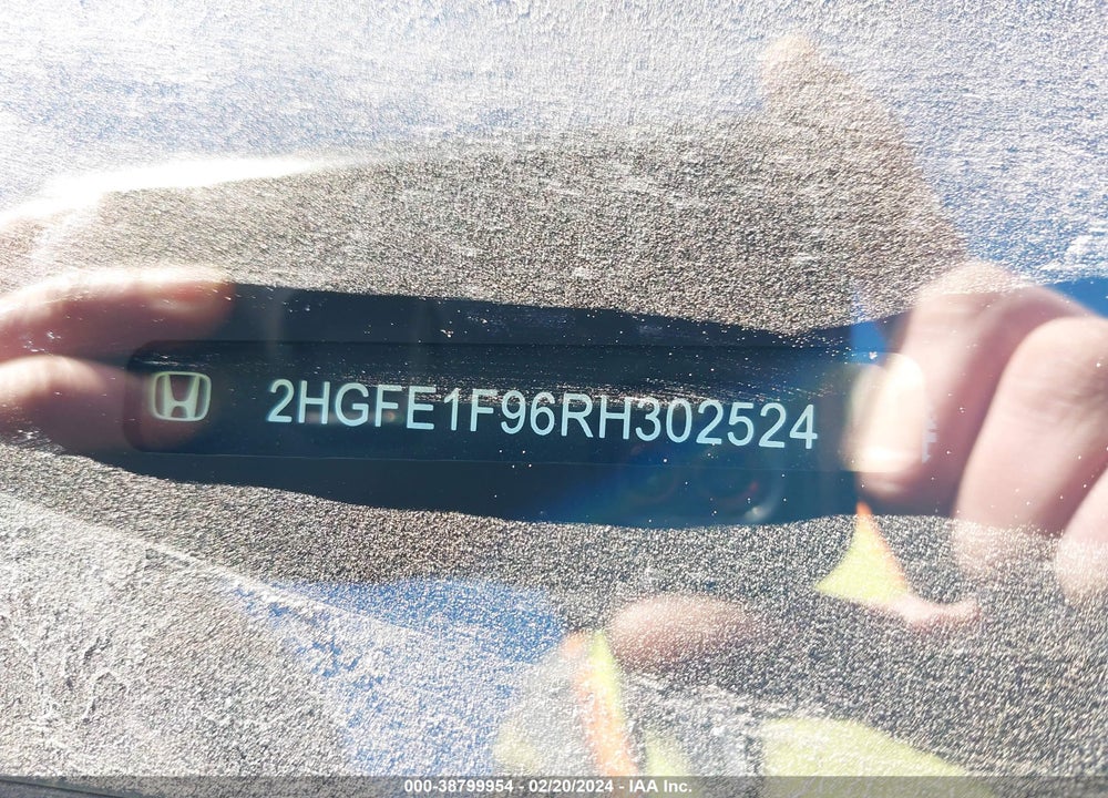 2024 HONDA CIVIC TOURING VIN: 2HGFE1F96RH302524