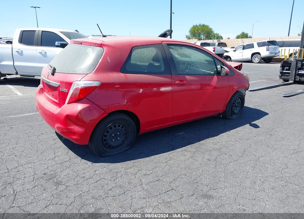 2014 TOYOTA YARIS L (TMC/CBU PLANT) VIN: JTDJTUD38ED579231