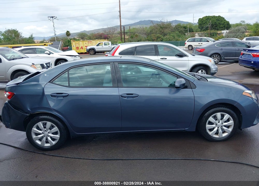 2014 TOYOTA COROLLA L/LE/LE PLUS/LE PREMIUM/S/S PLUS/S PREMIUM VIN: 5YFBURHE9EP123570