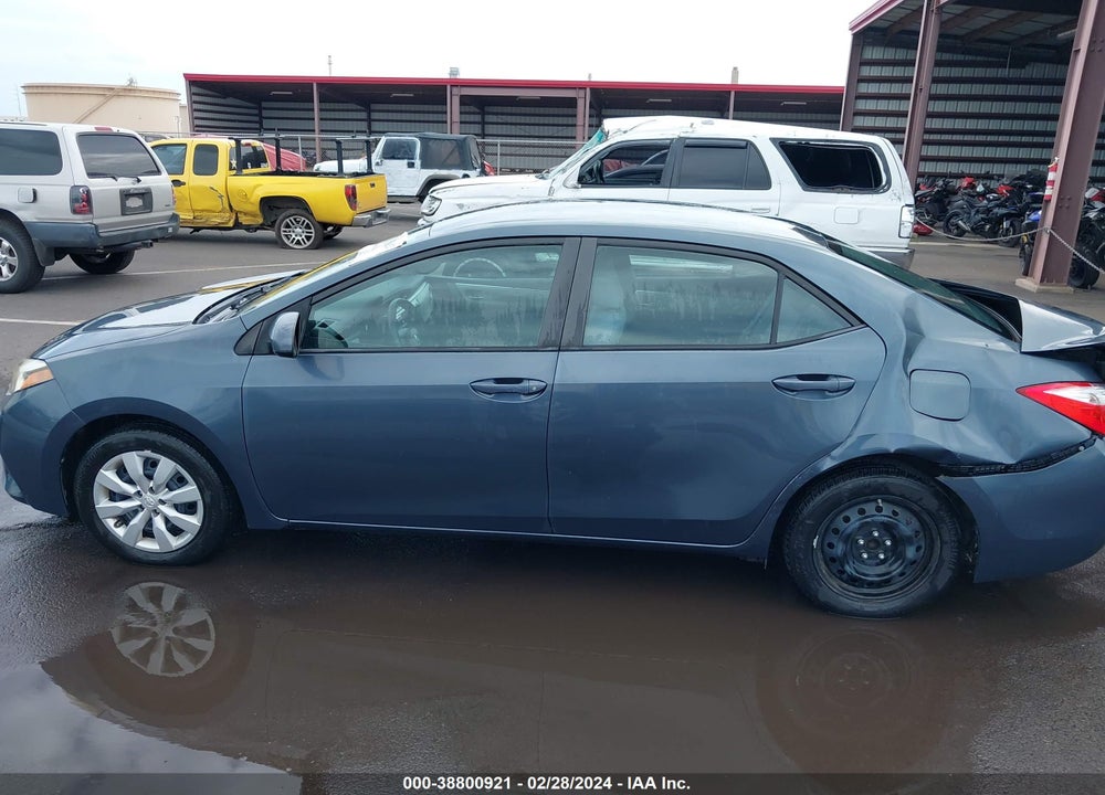 2014 TOYOTA COROLLA L/LE/LE PLUS/LE PREMIUM/S/S PLUS/S PREMIUM VIN: 5YFBURHE9EP123570