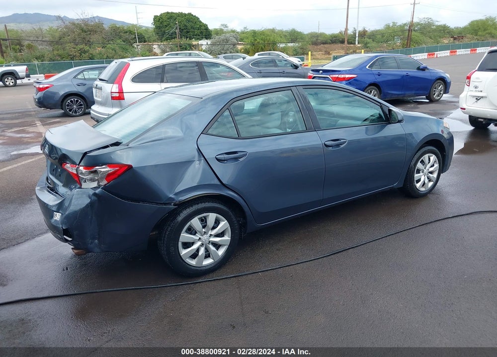 2014 TOYOTA COROLLA L/LE/LE PLUS/LE PREMIUM/S/S PLUS/S PREMIUM VIN: 5YFBURHE9EP123570
