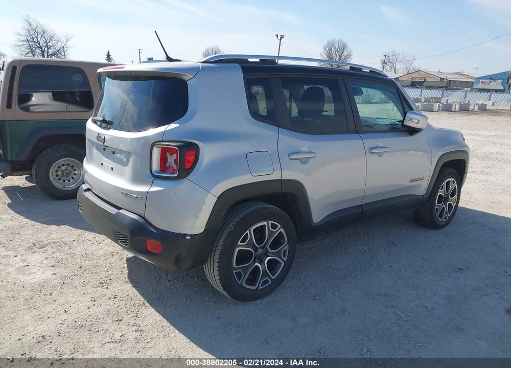 2015 JEEP RENEGADE LIMITED VIN: ZACCJBDT0FPB70311