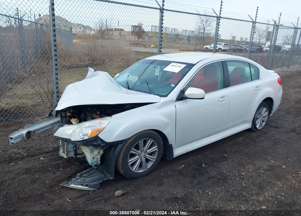 2012 SUBARU LEGACY 2.5I PREMIUM VIN: 4S3BMBC61C3016624