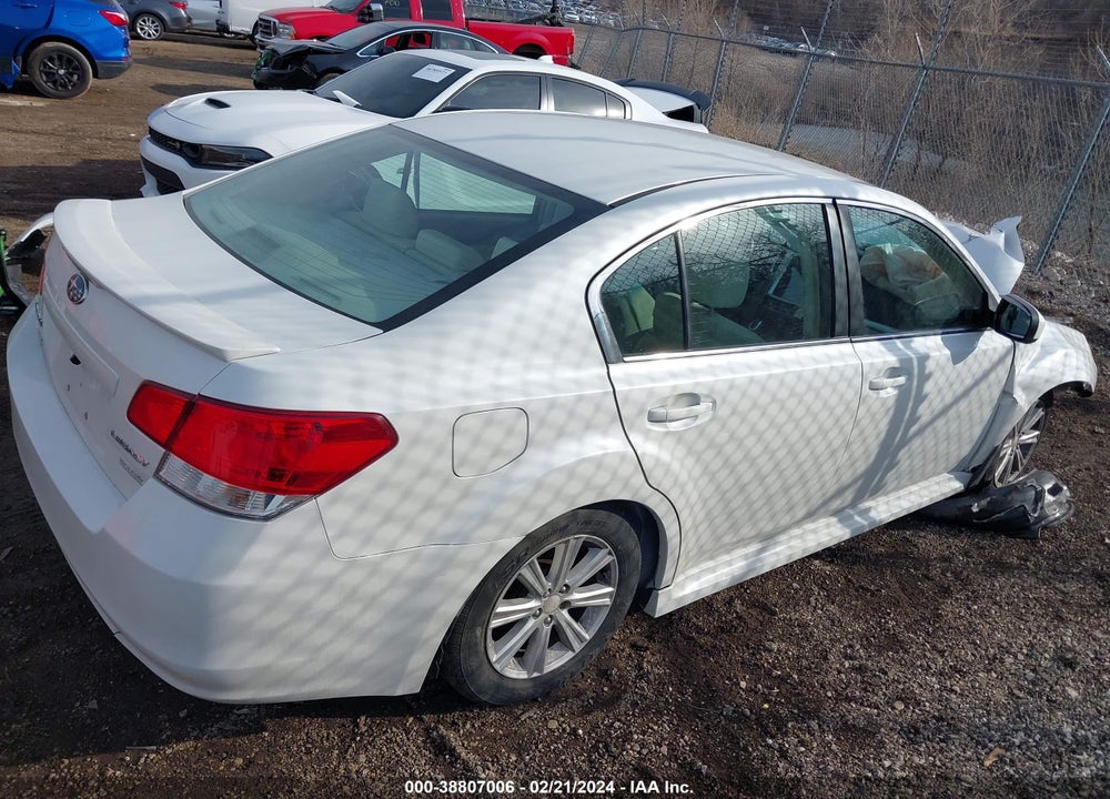 2012 SUBARU LEGACY 2.5I PREMIUM VIN: 4S3BMBC61C3016624