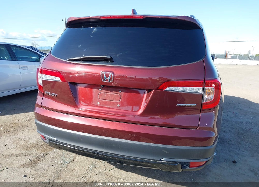 2022 HONDA PILOT 2WD SPECIAL EDITION VIN: 5FNYF5H29NB006411