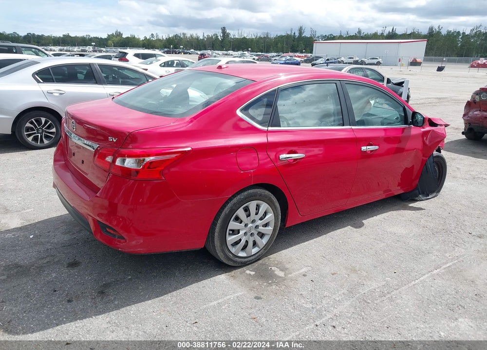 2018 NISSAN SENTRA SV VIN: 3N1AB7AP6JL619163
