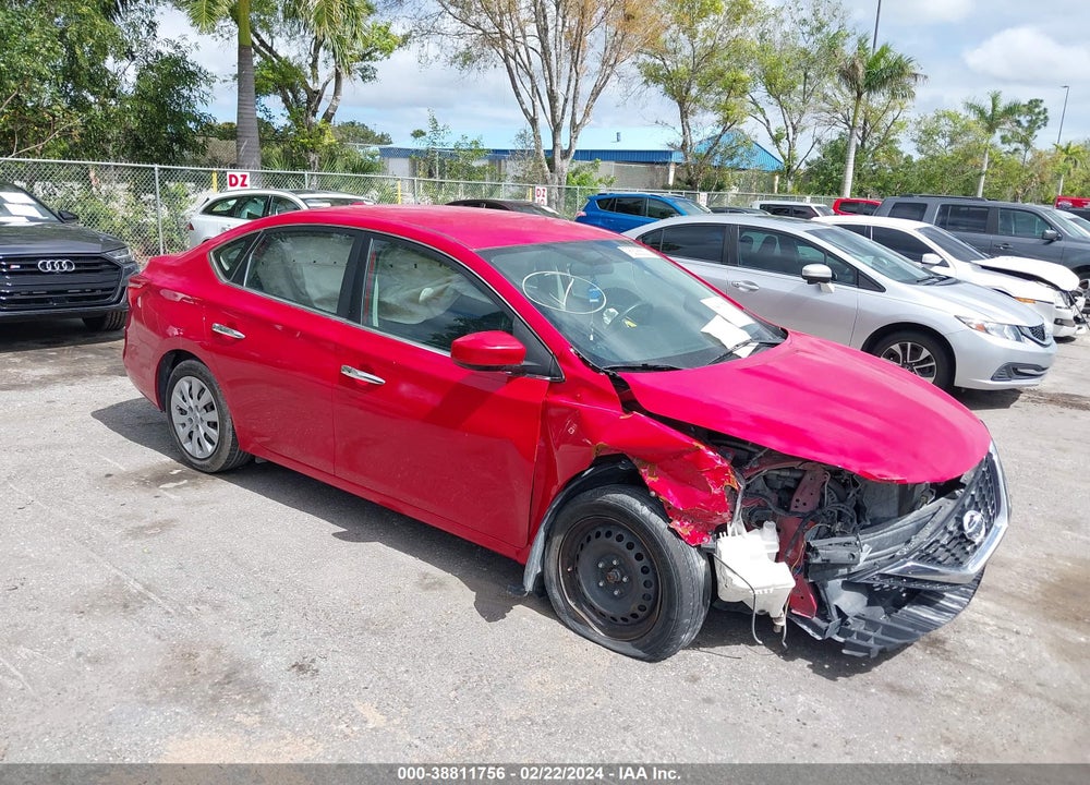 2018 NISSAN SENTRA SV VIN: 3N1AB7AP6JL619163