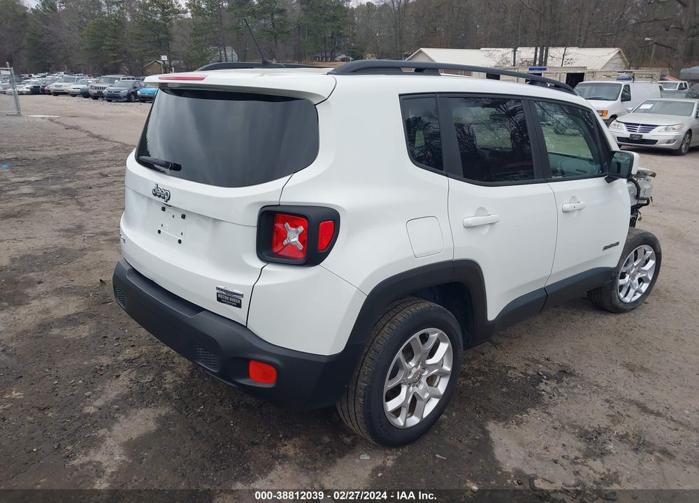 2017 JEEP RENEGADE LATITUDE 4X4 VIN: ZACCJBBB2HPG59269