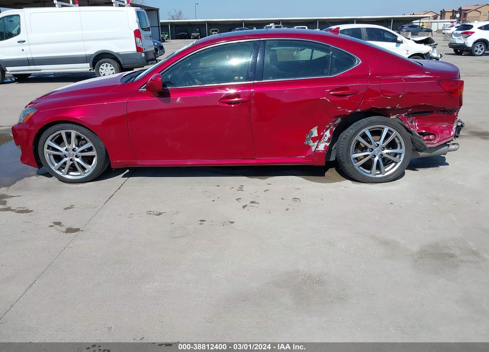 2008 LEXUS IS 250 VIN: JTHBK262182066580