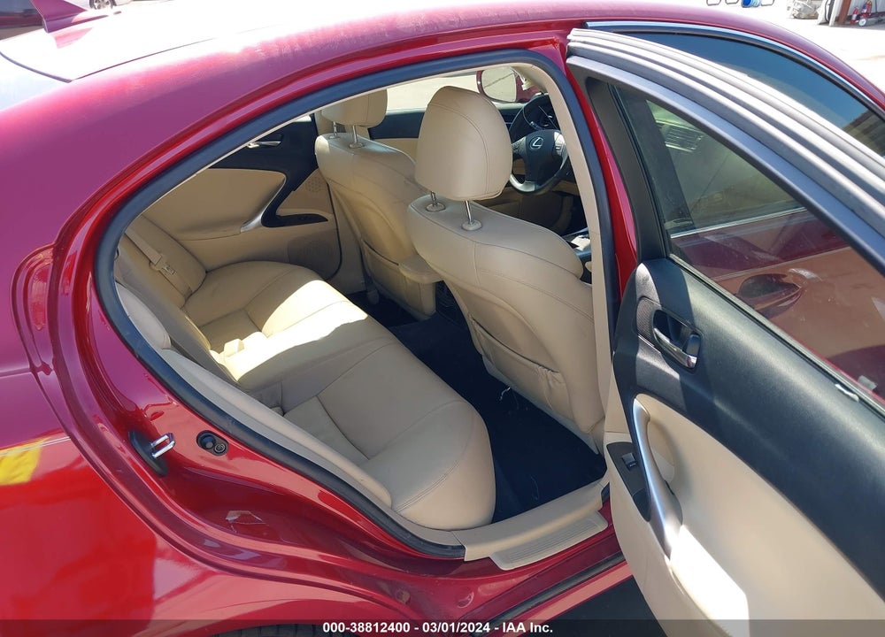 2008 LEXUS IS 250 VIN: JTHBK262182066580