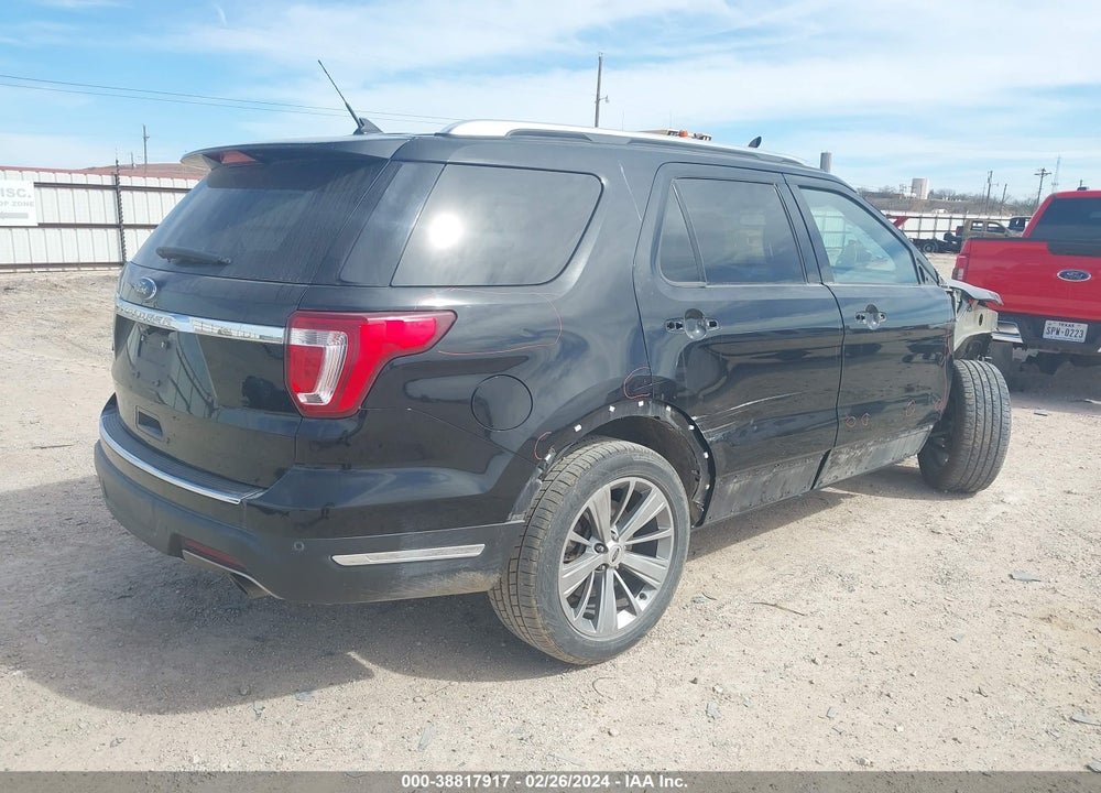 2018 FORD EXPLORER LIMITED VIN: 1FM5K7F85JGA89560