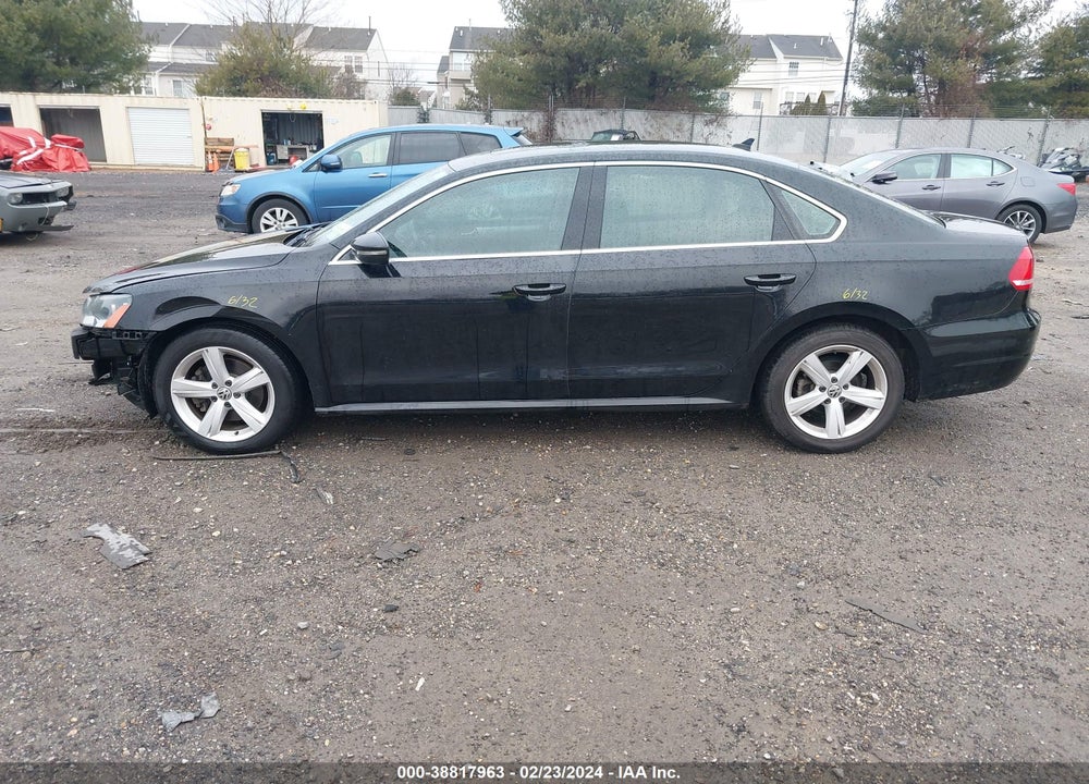 2012 VOLKSWAGEN PASSAT 2.5L SE VIN: 1VWBP7A30CC022215