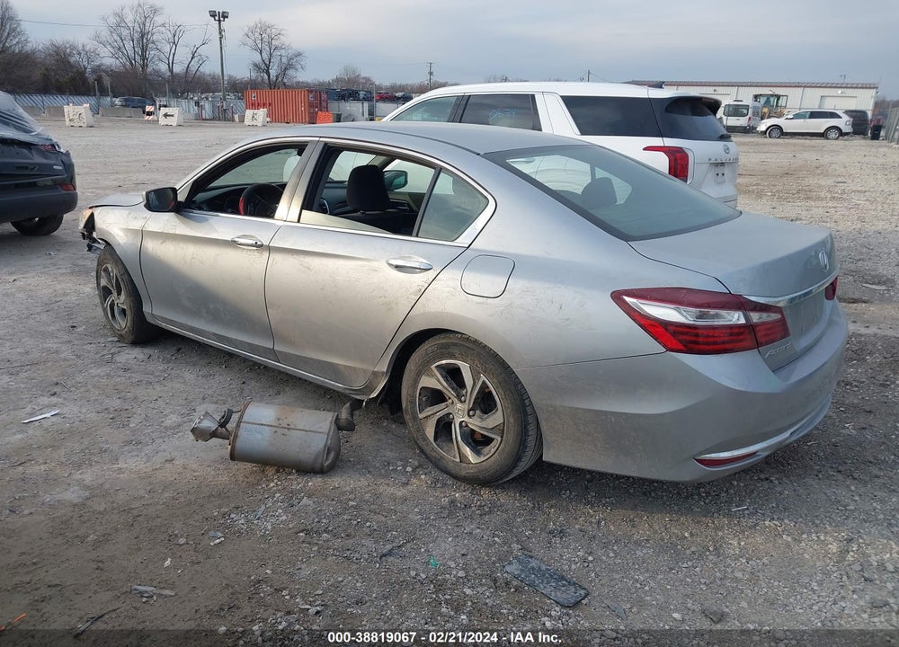 2017 HONDA ACCORD LX VIN: 1HGCR2F33HA204525