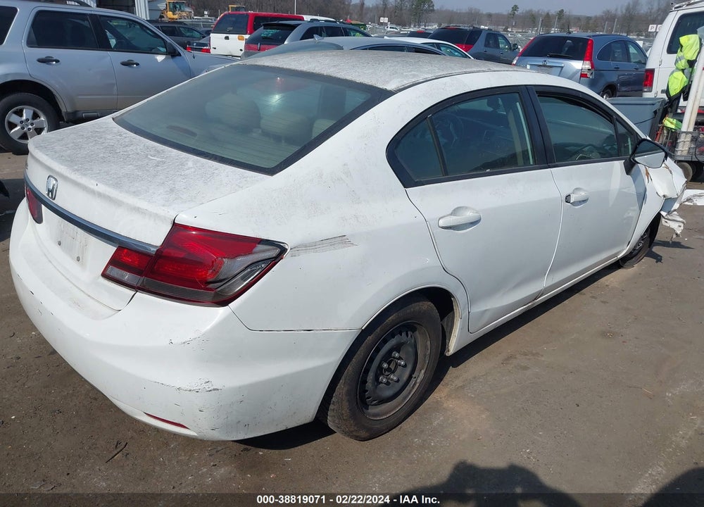 2013 HONDA CIVIC LX VIN: 19XFB2F56DE074667