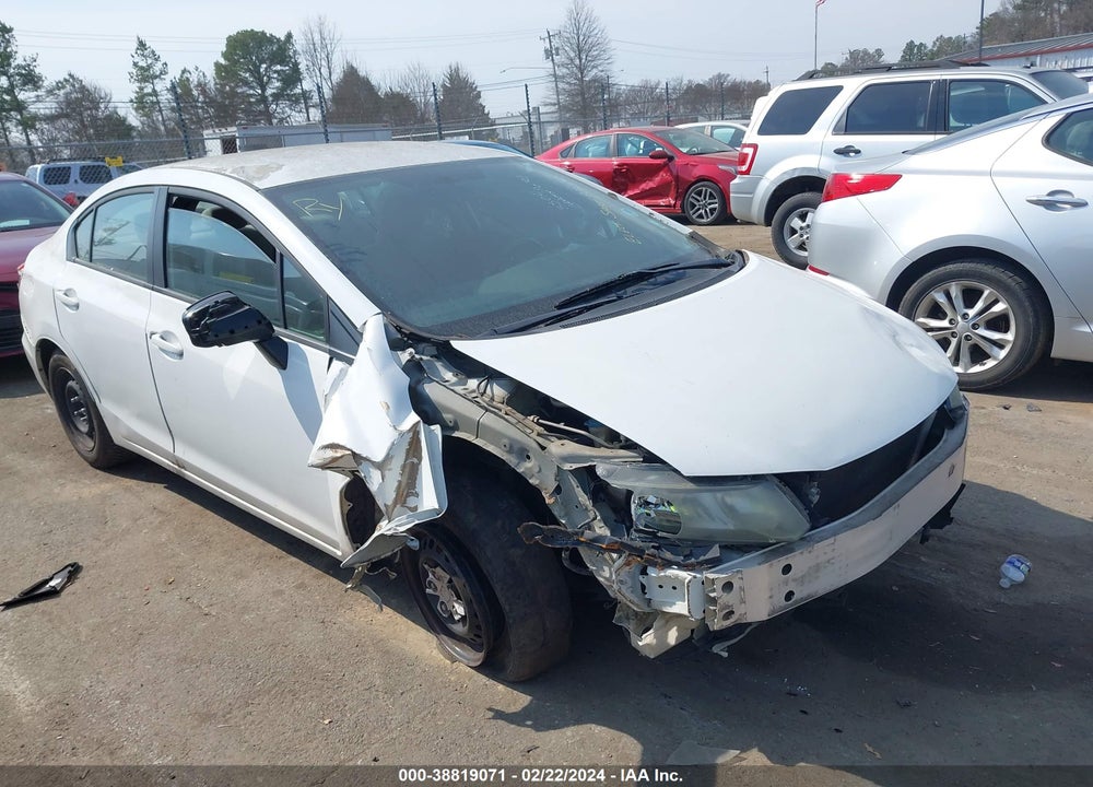 2013 HONDA CIVIC LX VIN: 19XFB2F56DE074667