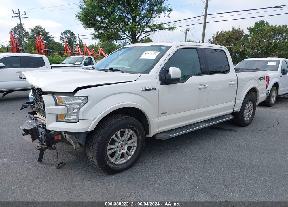 2016 FORD F-150 LARIAT VIN: 1FTEW1EP2GFA76603