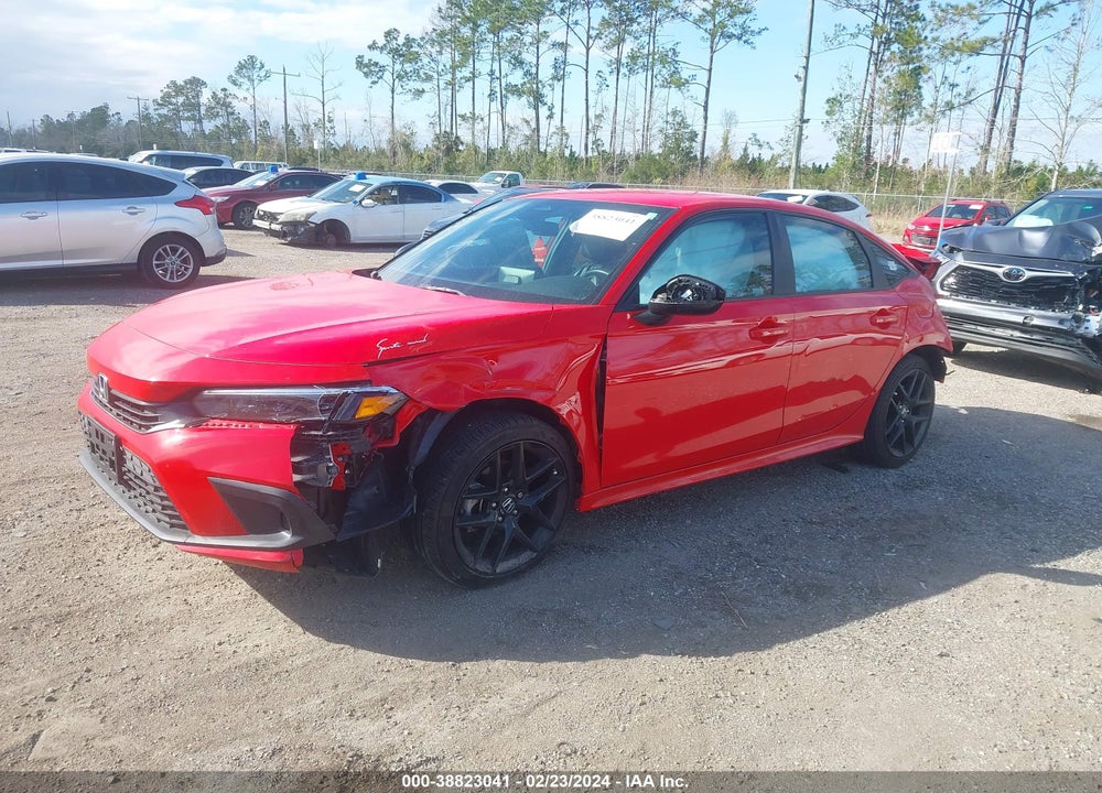 2022 HONDA CIVIC SPORT VIN: 2HGFE2F51NH541508