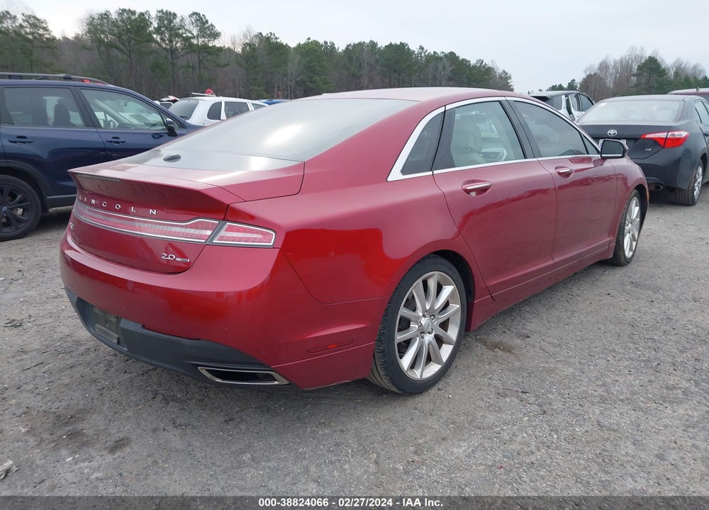 2014 LINCOLN MKZ VIN: 3LN6L2G98ER811226