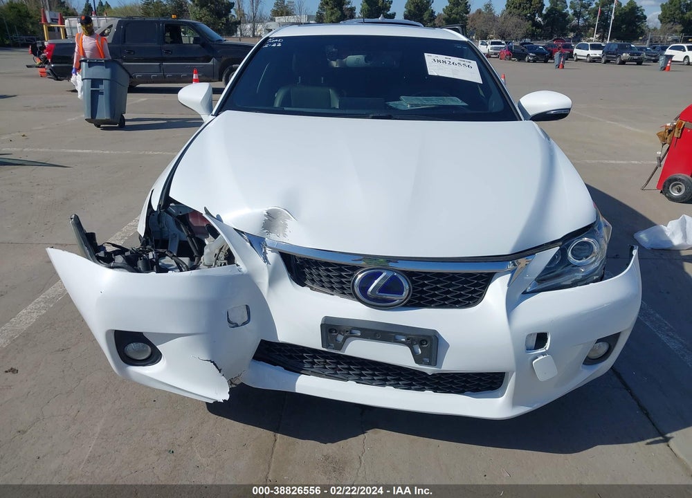 2013 LEXUS CT 200H VIN: JTHKD5BH6D2158462