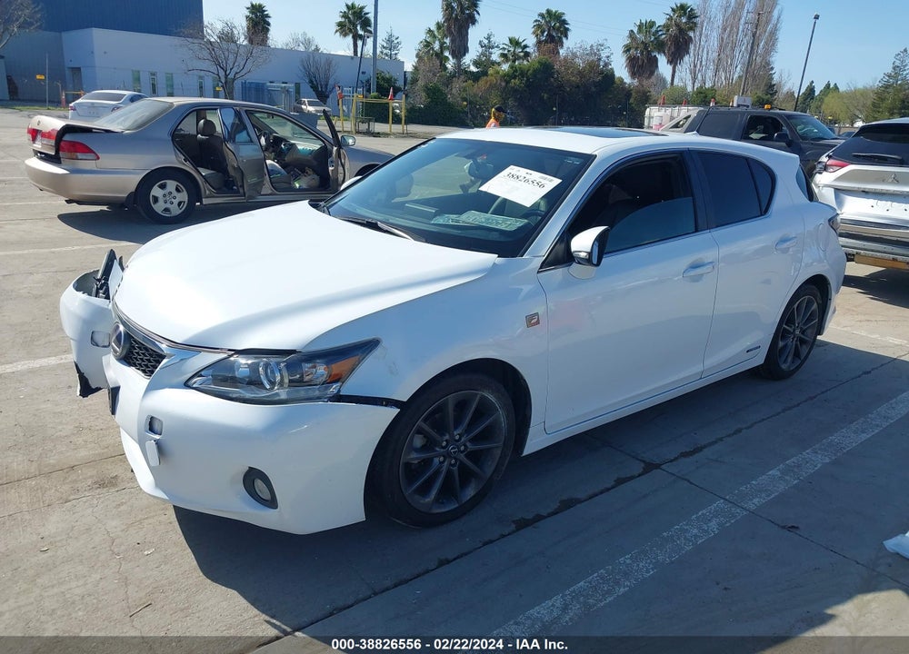 2013 LEXUS CT 200H VIN: JTHKD5BH6D2158462