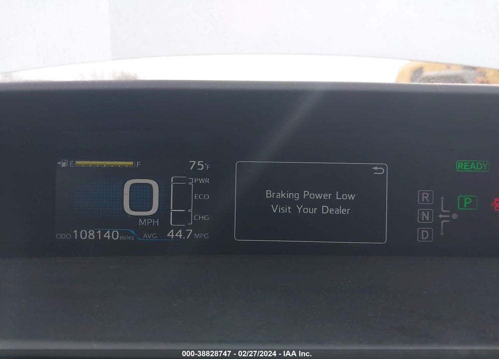 2016 TOYOTA PRIUS VIN: JTDKBRFU2G3012404
