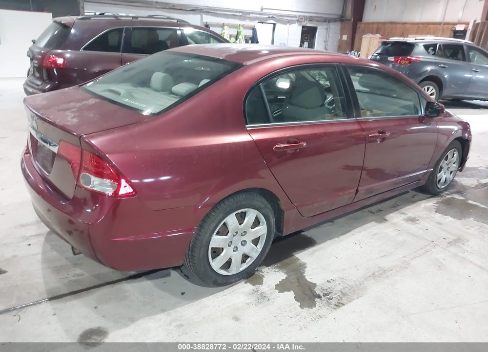 2009 HONDA CIVIC LX VIN: 2HGFA16589H534664