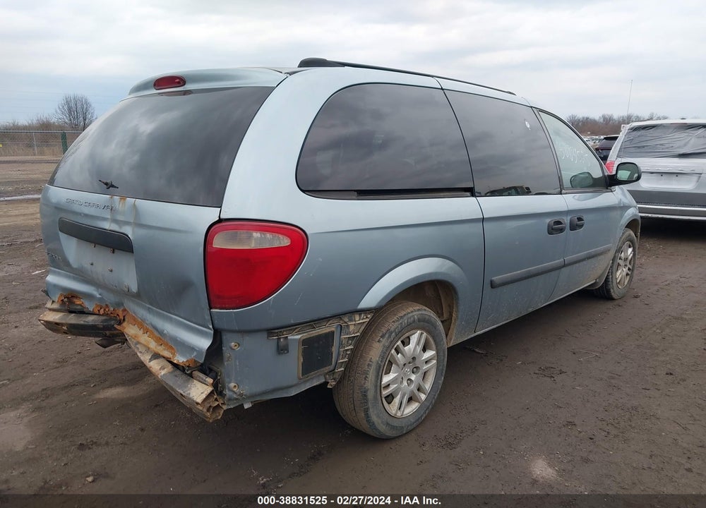 2005 DODGE GRAND CARAVAN SE VIN: 1D4GP24R05B314437