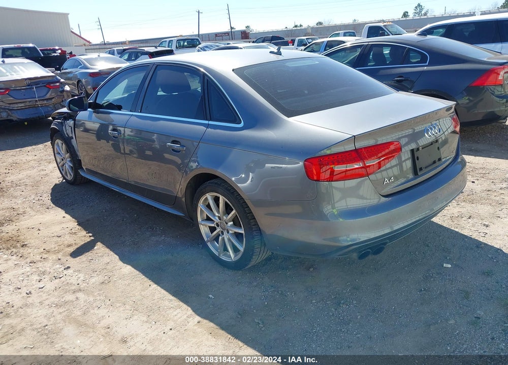 2014 AUDI A4 2.0T PREMIUM VIN: WAUEFAFL1EA081343