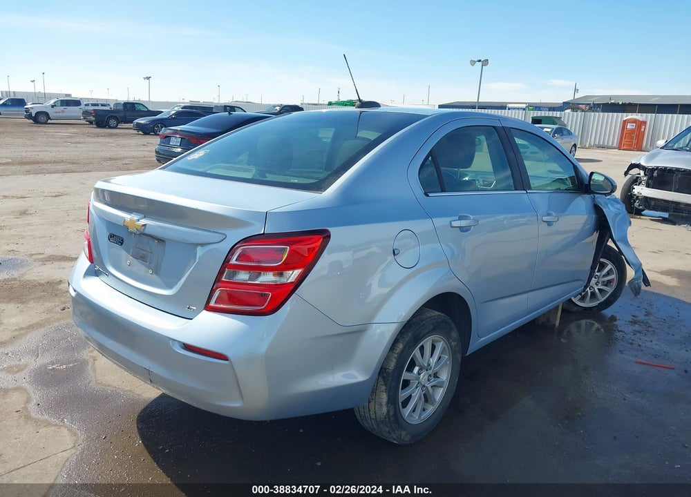 2018 CHEVROLET SONIC LT AUTO VIN: 1G1JD5SH7J4117263