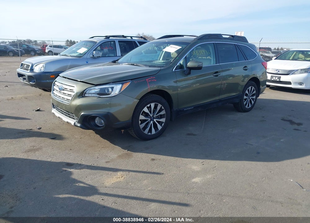 2016 SUBARU OUTBACK 2.5I LIMITED VIN: 4S4BSBNC2G3342443