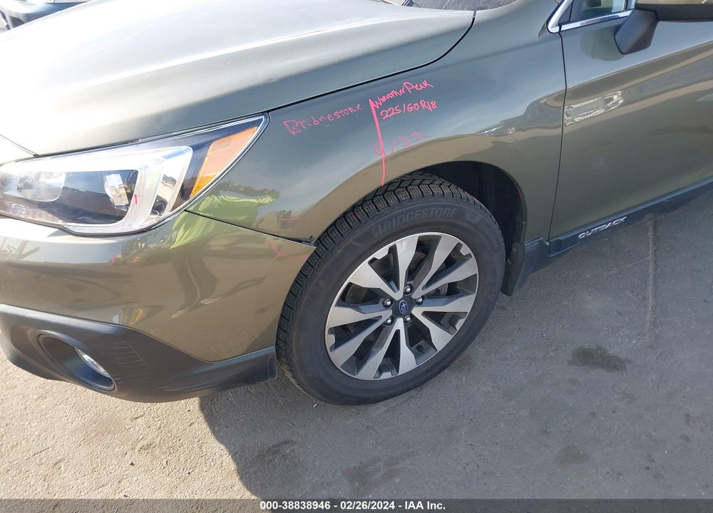 2016 SUBARU OUTBACK 2.5I LIMITED VIN: 4S4BSBNC2G3342443
