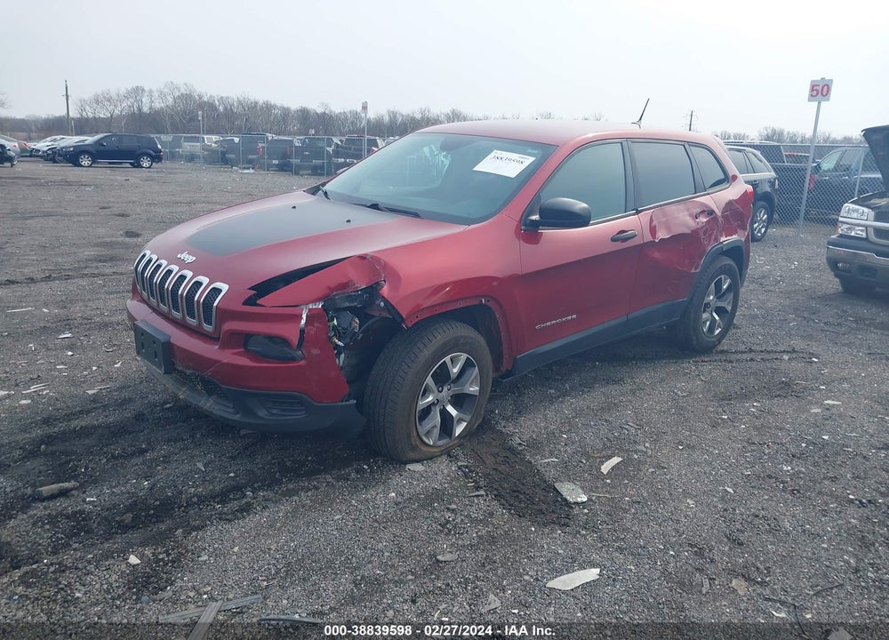 2014 JEEP CHEROKEE SPORT VIN: 1C4PJMAB0EW165831