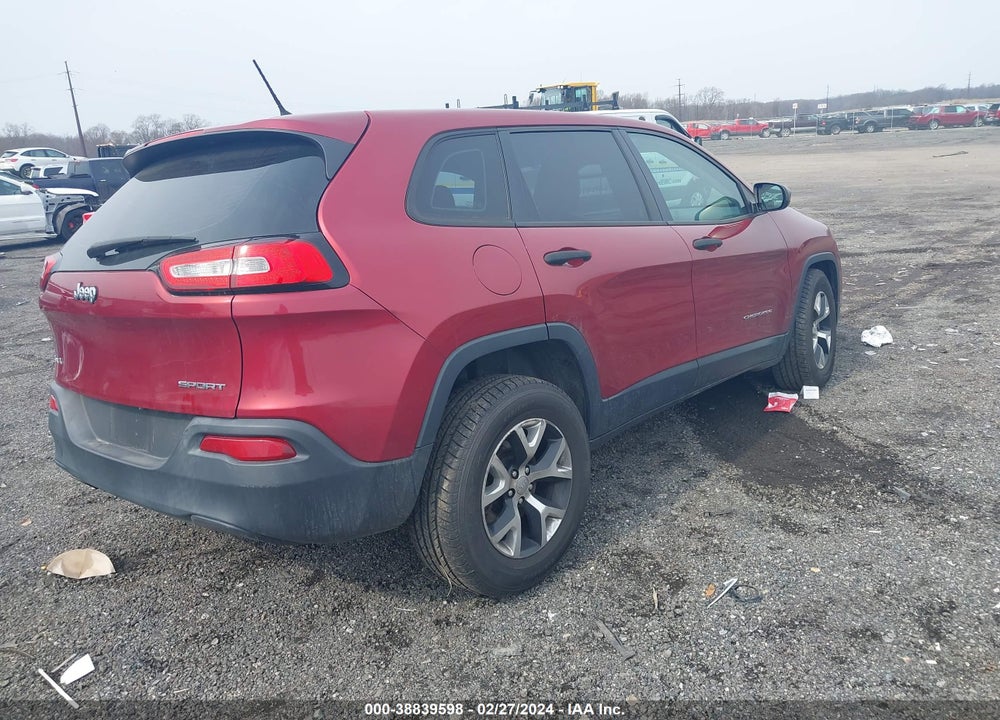 2014 JEEP CHEROKEE SPORT VIN: 1C4PJMAB0EW165831
