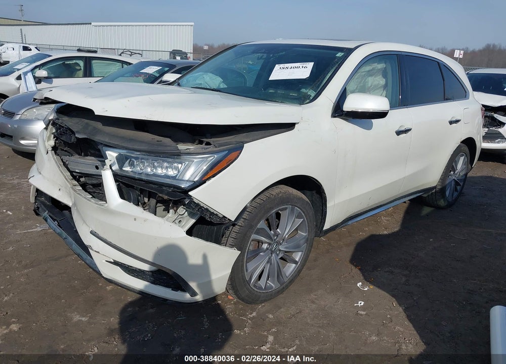 2017 ACURA MDX TECHNOLOGY PACKAGE VIN: 5FRYD4H54HB036610