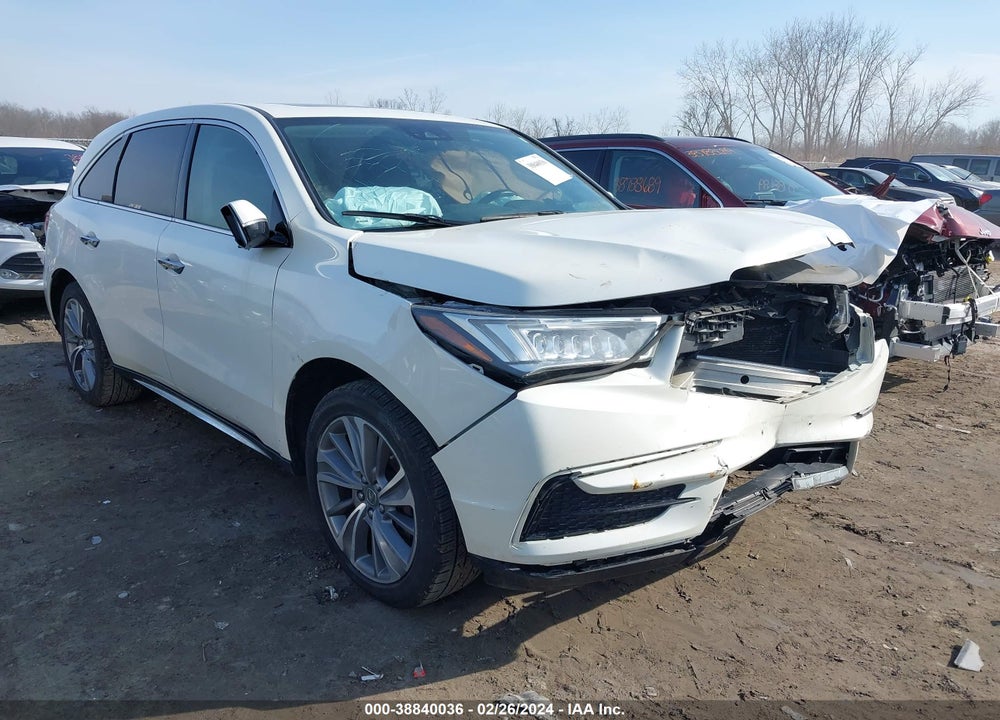 2017 ACURA MDX TECHNOLOGY PACKAGE VIN: 5FRYD4H54HB036610