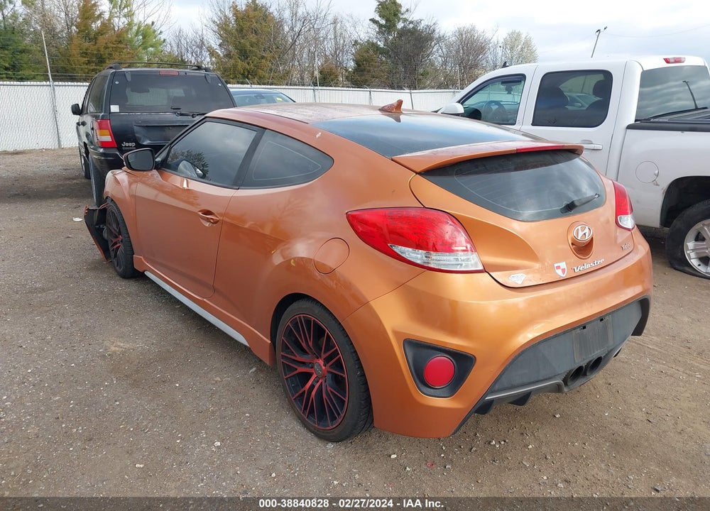 2016 HYUNDAI VELOSTER TURBO VIN: KMHTC6AE5GU297170