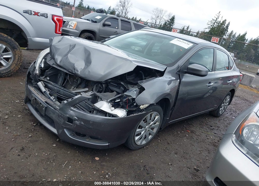 2015 NISSAN SENTRA S VIN: 3N1AB7AP8FY285163