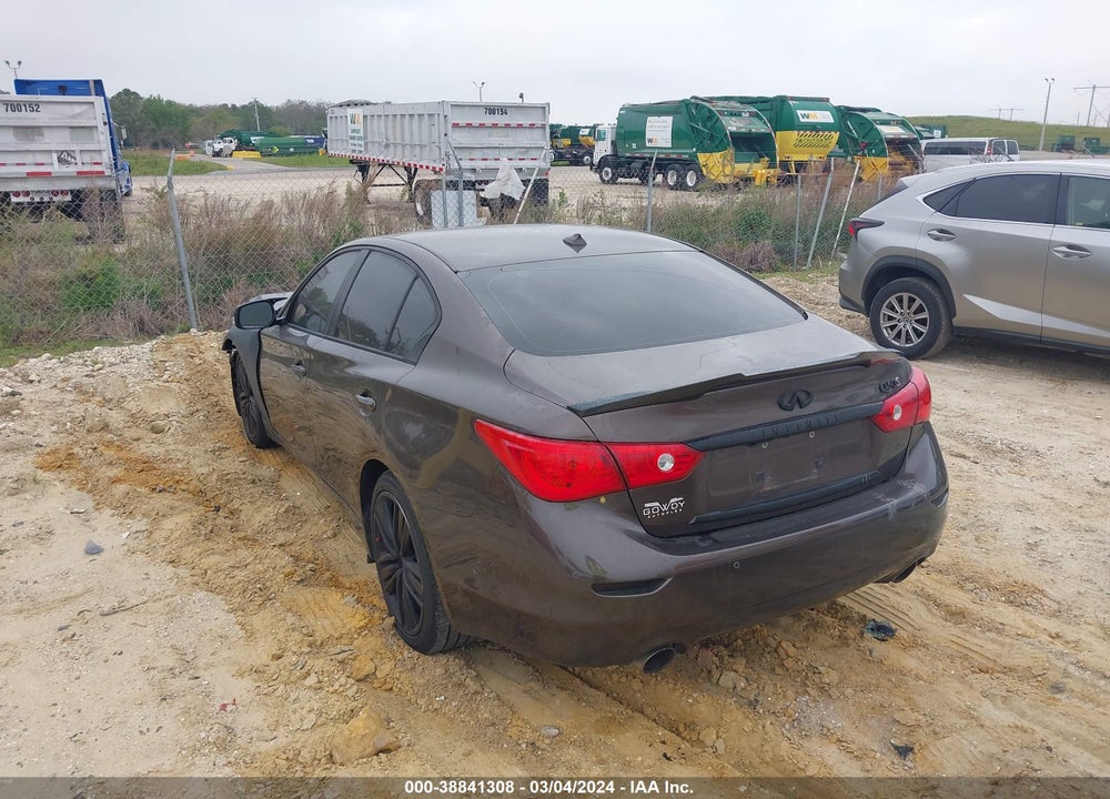 2014 INFINITI Q50 SPORT VIN: JN1BV7APXEM670060