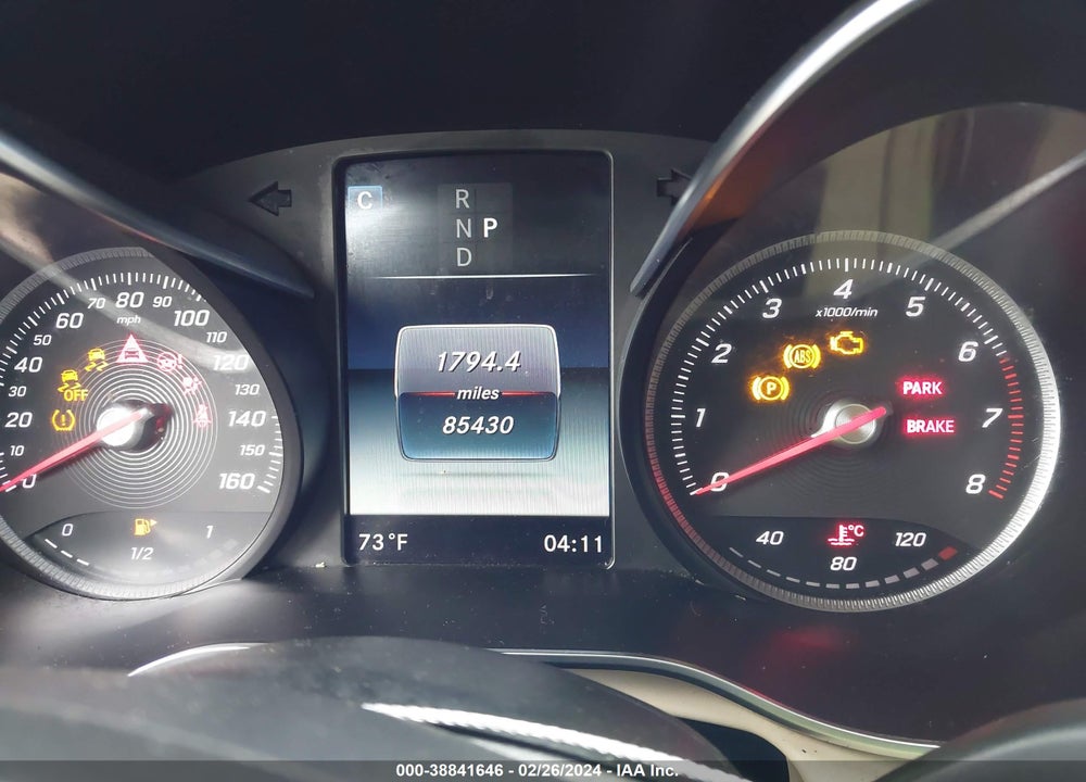 2017 MERCEDES-BENZ GLC 300 VIN: WDC0G4JB0HF198780