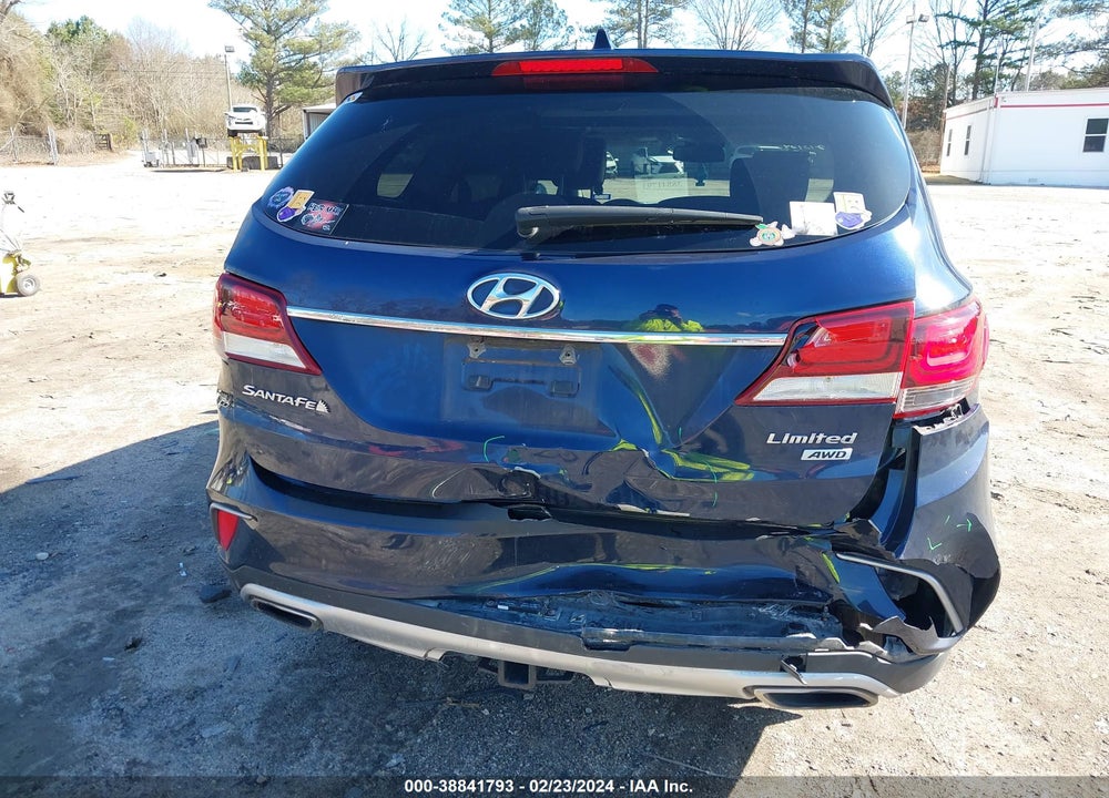 2017 HYUNDAI SANTA FE LIMITED VIN: KM8SNDHF4HU202687