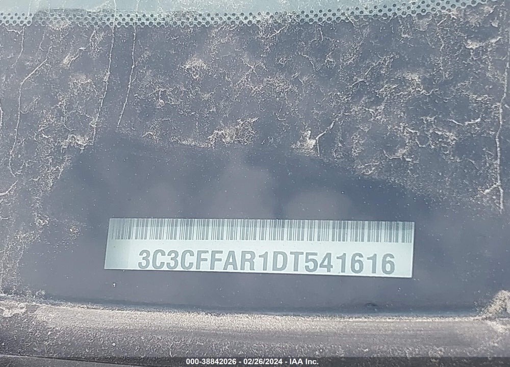 2013 FIAT 500 POP VIN: 3C3CFFAR1DT541616