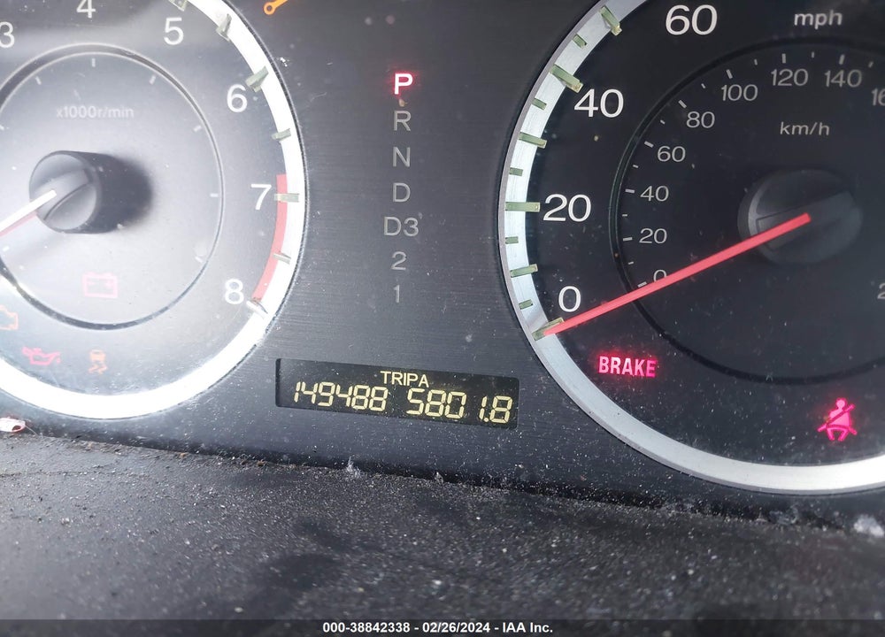 2012 HONDA ACCORD 2.4 SE VIN: 1HGCP2F62CA200815