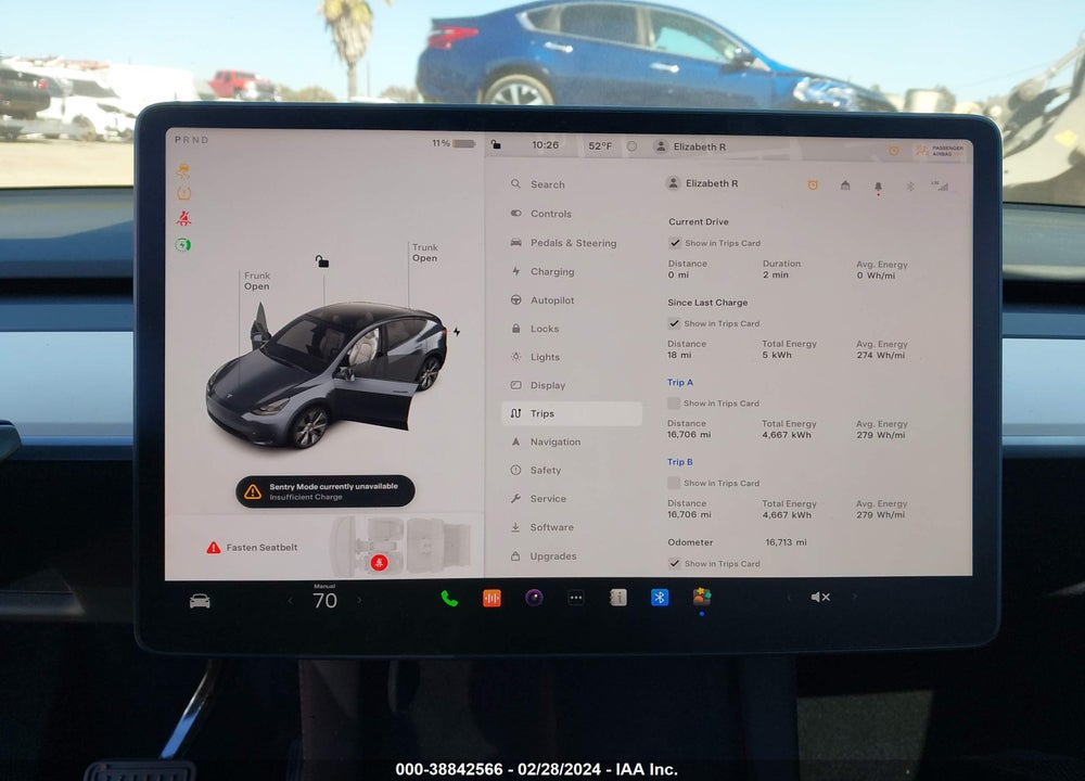 2023 TESLA MODEL Y AWD/LONG RANGE DUAL MOTOR ALL-WHEEL DRIVE VIN: 7SAYGAEE4PF661490