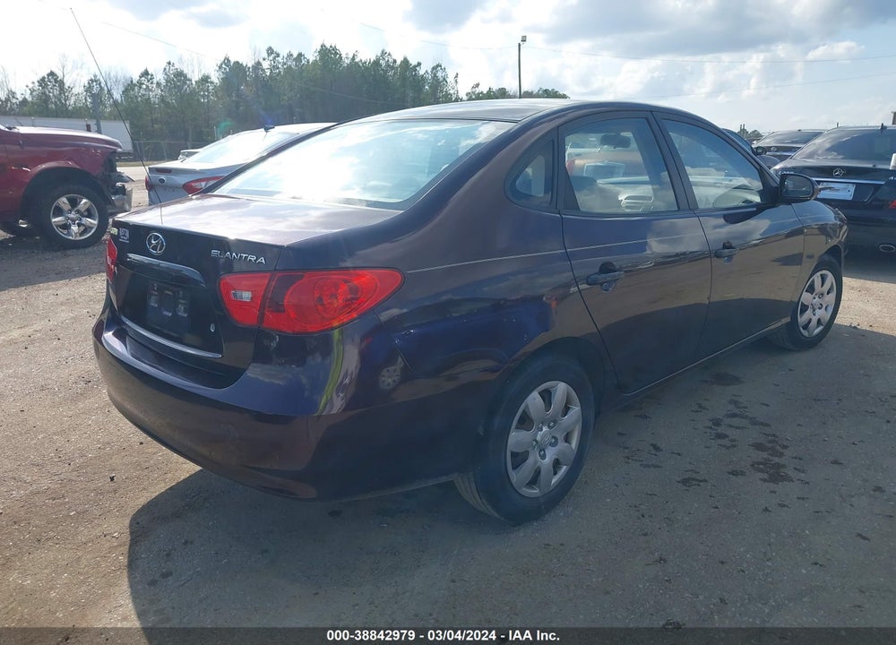 2007 HYUNDAI ELANTRA GLS/LIMITED/SE VIN: KMHDU46D37U046590