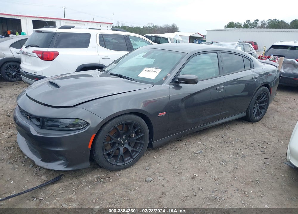 2019 DODGE CHARGER SCAT PACK RWD VIN: 2C3CDXGJ1KH721634