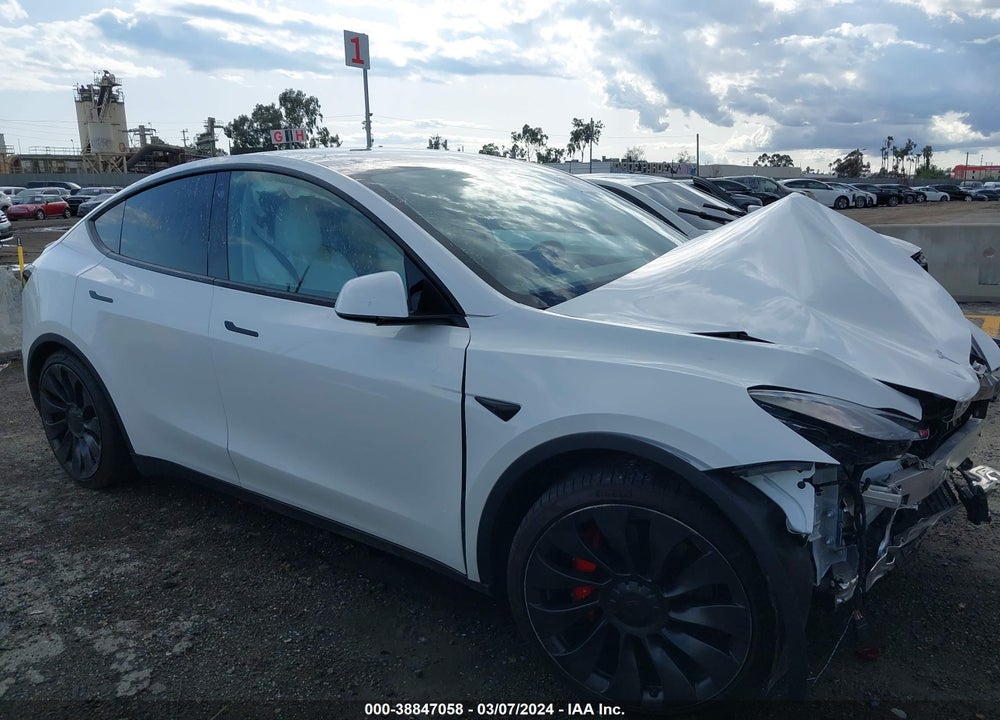 2022 TESLA MODEL Y PERFORMANCE DUAL MOTOR ALL-WHEEL DRIVE VIN: 7SAYGDEF8NF389520