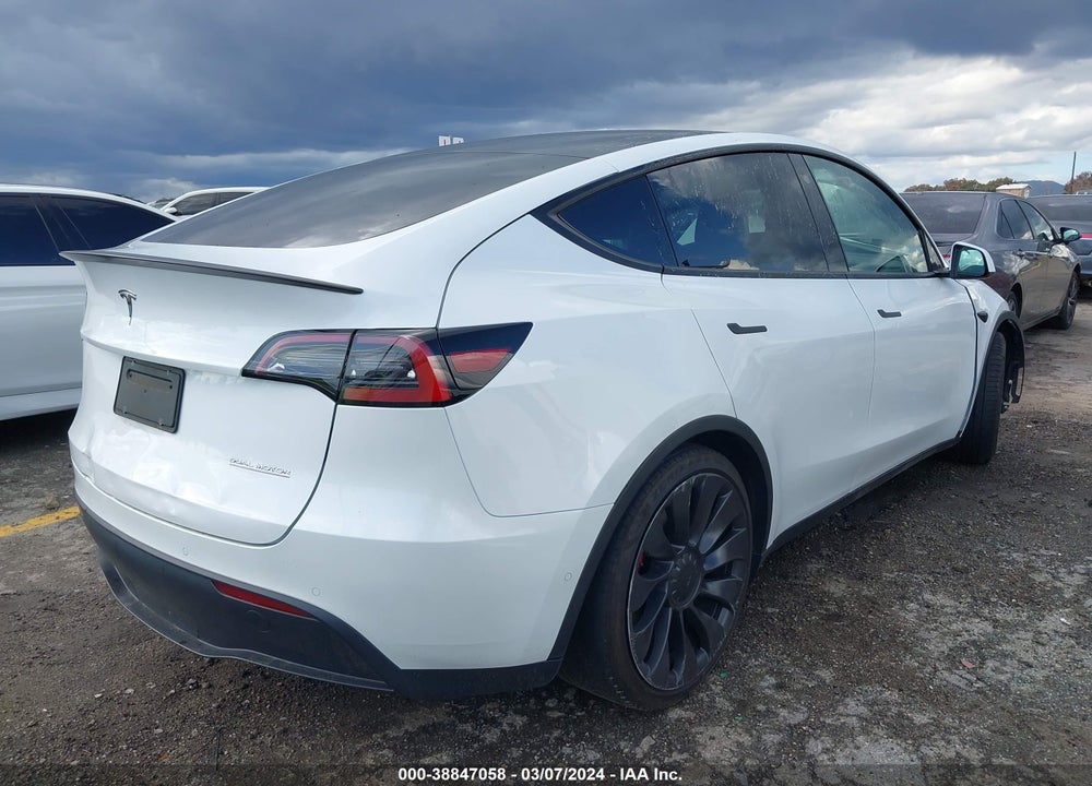 2022 TESLA MODEL Y PERFORMANCE DUAL MOTOR ALL-WHEEL DRIVE VIN: 7SAYGDEF8NF389520