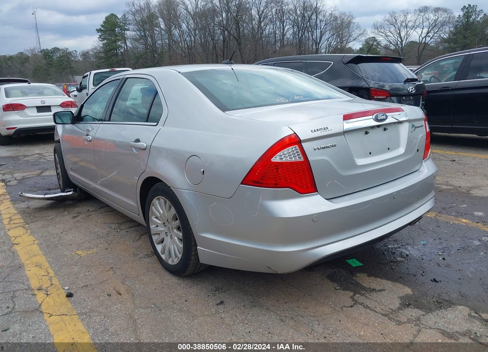 2012 FORD FUSION HYBRID VIN: 3FADP0L34CR166986