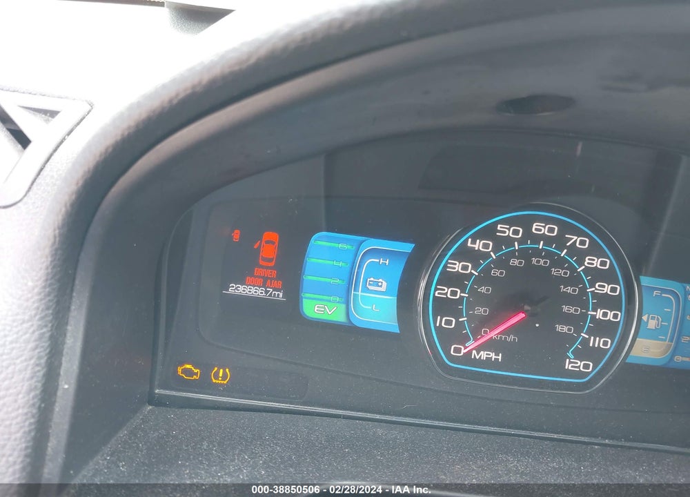 2012 FORD FUSION HYBRID VIN: 3FADP0L34CR166986