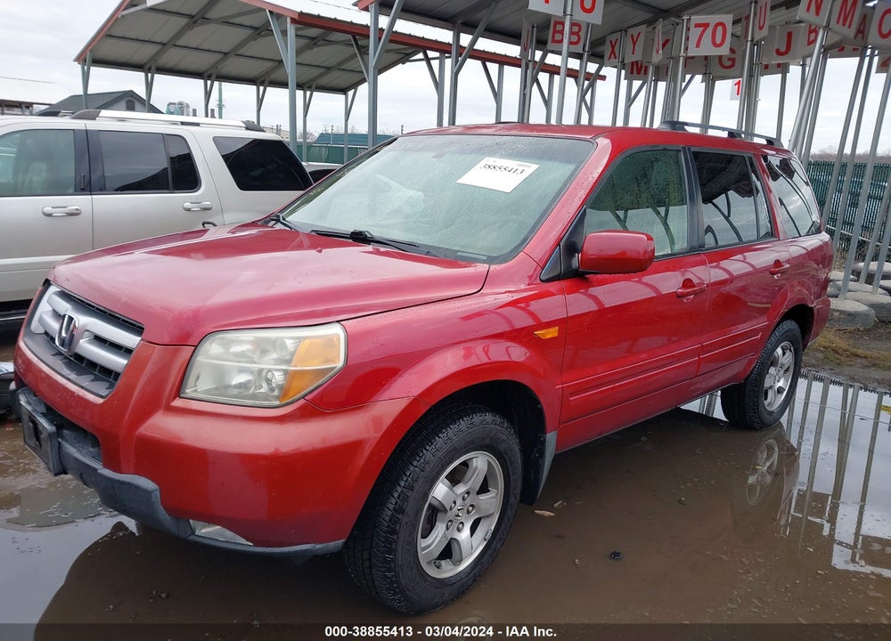 2006 HONDA PILOT EX-L VIN: 2HKYF18546H535433